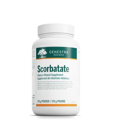 Genestra Brands - Scorbatate - Vitamin C to Support Bones Skin Muscles Immunity and Normal Wound Healing* - 170 Grams Powder