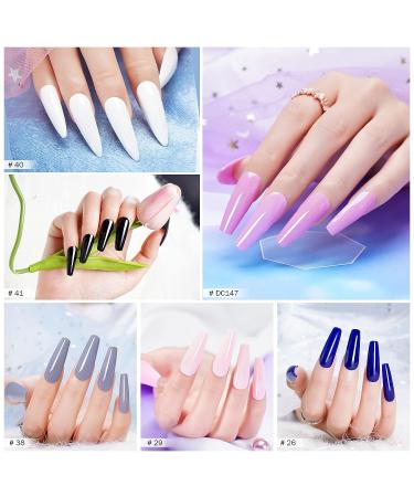 Wakaniya Dip Powder Nail Kit - 20 Colors Glitter Starter Kit for Beginners | Nail Dipping Powder Set with Activator, Top Coat, Base | Professional DIY Nail Art - Buy Online on SooperMarket.com