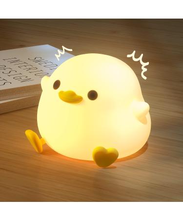 Unede Led Nachtlicht Kinder Nachlicht Sweet Animals Dodo Duck Kawaii Silicon Children Nachlicht Dimmable Touch Usb Lamp For Baby Room Breastfeeding Children's Gifts (Baby Benson) Yellow