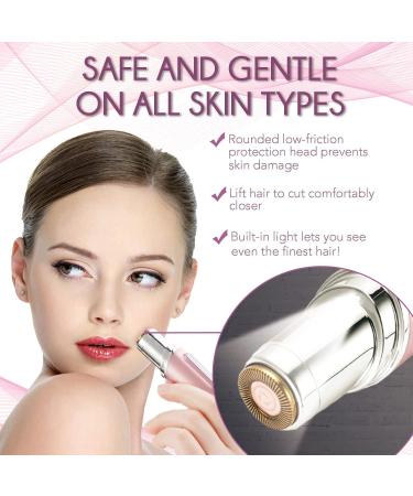 Yoove Facial Hair Removal for Women | Painless USB Rechargeable Electric Shaver & Bikini Trimmer (Rose) - Buy Online on SooperMarket.com