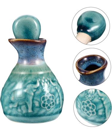 Cabilock 1 Set Aromatherapy Bottle Ceramic Oil Bottle Japanese Soy Sauce Ceramic Essential Oil Perfume for Perfume Ceramic Oil Dispenser Mini Vintage Ceramics Soy Sauce Bottle 9.5X5.5cm Blue - Buy Online on SooperMarket.com