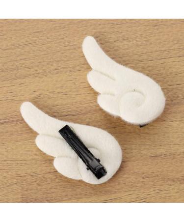 OSALADI 3 Pairs Angel Wings Hair Clip Cute Leather Hair Barrettes Cartoon Non Slip Clamps for Girl Cosplay - Buy Online on SooperMarket.com