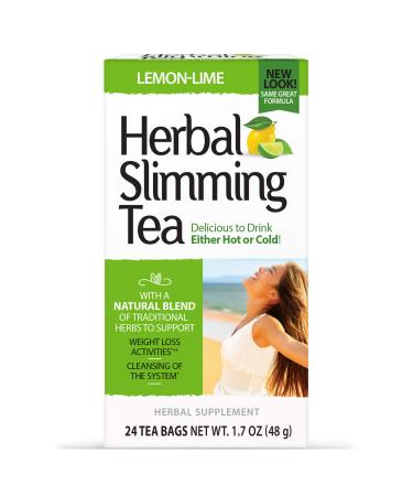 21st Century Herbal Slimming Tea Lemon-Lime Caffeine Free 24 Tea Bags 1.7 oz (48 g)