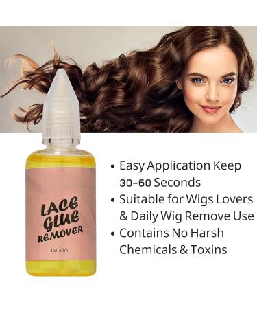 Wig Glue Remover Hair Tape Extensions Remover Tape in Extensions Adhesive Residue Remover for Hair Replacement Lace Front Wig Poly Hairpieces Toupee Cosmetic Hair Systems Bonding WigGlueRemover - Buy Online on SooperMarket.com