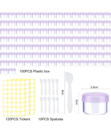 100 Pcs Mini Clear Cosmetic Bottles 5ml - Empty Screw Cap Containers for Lip Balm Lotion & Sample Sets - Ideal for Travel & DIY - Buy Online on SooperMarket.com