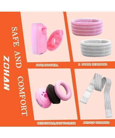 ZOHAN Baby Ear Defenders Pink - Noise Cancelling Headphones for Boys 0-36 Months - Adjustable Soft Headband - Toddler Hearing Protection - Ideal for Sleeping, Airplane, Fireworks - Newborn Baby Gift - Buy Online on SooperMarket.com