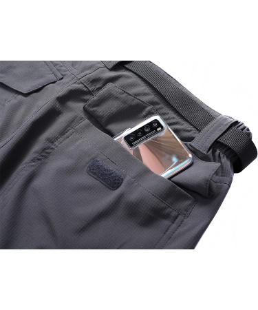 MOERDENG Men's Quick-Dry Stretch Hiking Cargo Work Pants - Dark Grey02 Large - Buy Online on SooperMarket.com