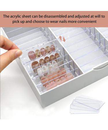 Portable Acrylic Case For Prevent Dust And Dirt Maintain The Cleanliness Suitable For Salons And Personal Use Adjustable Storage Solution Light Grey - Buy Online on SooperMarket.com