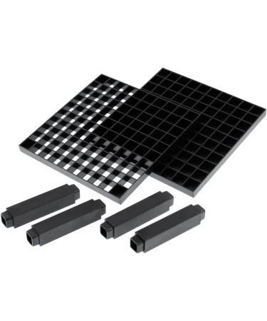 U.S. Art Supply 96 Hole Plastic Pencil & Brush Holder - Desk Stand Organizer Holding Rack for Pens  Paint Brushes  Colored Pencils  Markers 96-Hole Single Level - Buy Online on SooperMarket.com