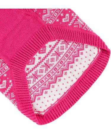 Argyle Dog Sweater - Warm Winter Coat for Small, Medium, and Large Dogs - Pink Pet Clothing for Boys and Girls - Buy Online on SooperMarket.com