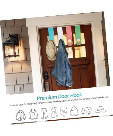 Baluue 8 Pcs Door Hook Cabinet Door Towel Holder Plant Hangers Robe Hanger Hook for Bathroom Key Towel Hook - Buy Online on SooperMarket.com