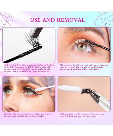 CAELYMINE Cluster Lash Glue 0.17fl.oz/5ml - Super Strong Hold for Individual Cluster Lashes, False Eyelashes - Waterproof, Latex Free, 72-Hour Hold - Buy Online on SooperMarket.com
