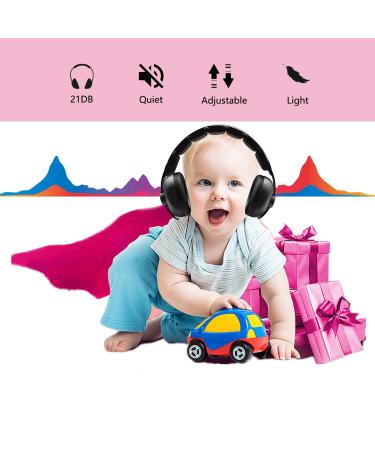 Baby Noise Cancelling Headphones for Ultimate Ear Protection - Ideal for Infants and Toddlers during Sleep, Airplane Travel, and Fireworks - Black - Buy Online on SooperMarket.com