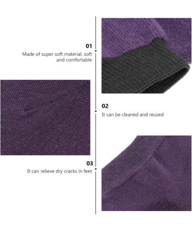Milists 5 Pairs Moisturizing Gel Spa Socks for Cracked Heels - Heel Protection & Cushion | Slide-Resistant Foot Care - Buy Online on SooperMarket.com