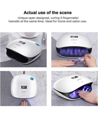 SUNUV 48W UV Nail Dryer SUN4 with LCD Display and Sensor - Double Speed Drying for Shellac Manicure Gel - 4 Timers - Buy Online on SooperMarket.com