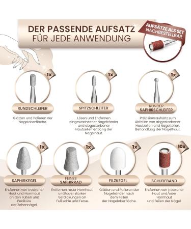 Grundig 17-Piece Electric Manicure Set with LED Light - Superior Nail & Foot Care Kit - Buy Online on SooperMarket.com