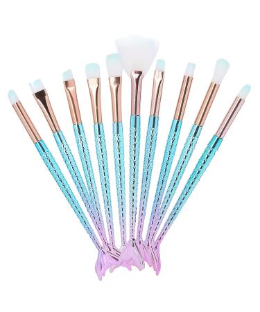 Soft 10PCS Makeup Brushes Set | Professional Blending & Cosmetics Tools for Eyes Blush & More - Buy Internationally - Buy Online on SooperMarket.com