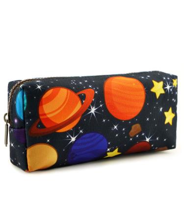 LParkin Canvas Pencil Case Space Theme (Blue)