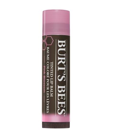 Burt's Bees Pink Blossom Tinted Lip Balm with Shea Butter - 100% Natural & Moisturizing | 1 Tube - Buy Online on SooperMarket.com