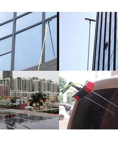 photovoltaic cleaner window cleaning pole 4-12M Water/Hose Fed Pole Cleaning Brush Equipment Window Cleaning Brush Equipment Photovoltaic Panel Cleaning 30cm Brush Head 7m 55cm Brush Head 11M/36FT - Buy Online on SooperMarket.com