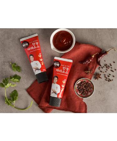 Korean Chief Paik Mala Paste Spicy Sichuan Hot Sauce (2 Pack) for Noodles, BBQ, Rice - 120g/4.87oz - Baek Jong Won - Buy Online on SooperMarket.com