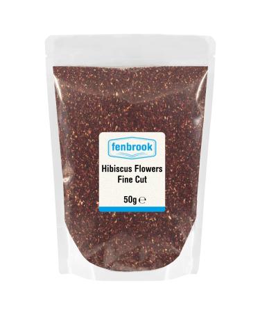 Hibiscus Flowers Fine Cut Loose Tea 50g by Fenbrook