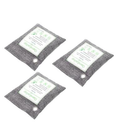 Fomiyes bags car 3pcs charcoal air purification bag shoe deodorizer natural charcoal and odor absorber for pets car cabinet shoes bag