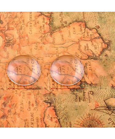 Acmer 1 inch/25mm Clear Glass Cabochons - 200 Pieces for Photo Pendant Craft Jewelry Making - Buy Online on SooperMarket.com