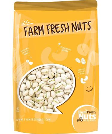 Gourmet Roasted California In Shell Pistachios Unsalted (24 oz.) Extra Large - Roasted to Perfection - Super Crunchy & Delicious - Farm Fresh Nuts Brand