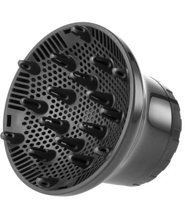Universal Hair Diffuser Adjustable Hair Dryer Diffuser Nozzle Suitable for 1.57in to 2.76in for Natural Curly Wavy Hair -Black