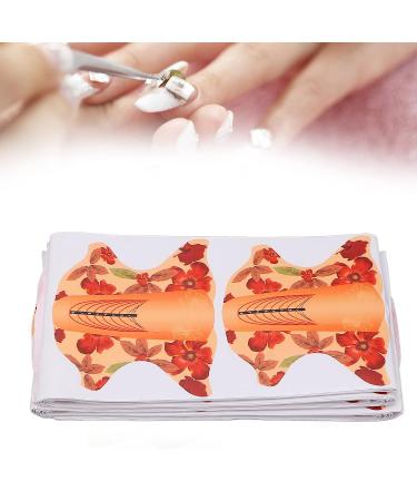 Eco-Friendly 100pcs Nail Extension Forms - Orange | For Nail Artists, Salons & Home Use - Buy Online on SooperMarket.com
