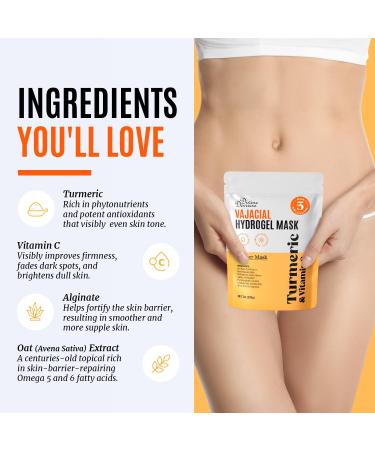 Divine Derriere Vajacial Hydrogel Mask - Premium Turmeric & Vitamin C Peel-Off Hydro Jelly Facial Mask - Deeply Purifying & Hydrating - 7.05 oz - Buy Online on SooperMarket.com