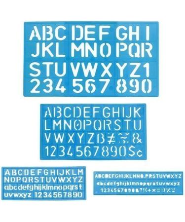1 x Letter and Number Stencil Sets - Sizes 8  10  20  30mm - Assorted Colors - Buy Online on SooperMarket.com