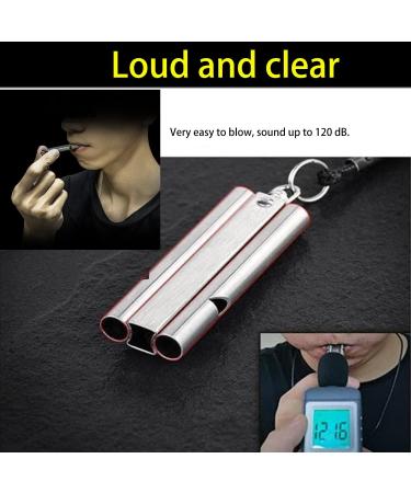 Wanyi 4-Piece Emergency Signal Whistle Set - Stainless Steel 304 150dB Survival Coaching Pipes with Keychain - Ideal for Sports Referees & Outdoor Adventures - Buy Online on SooperMarket.com