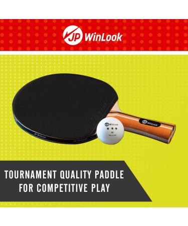 JP WinLook Ping Pong Paddles Set - Premium Table Tennis Racket Player Kit with Case & Balls - Red/Black - Indoor & Outdoor Games (4 Paddle Set) - Buy Online on SooperMarket.com