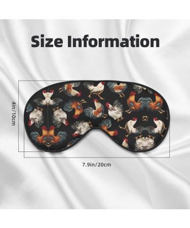 French Roosters Soft Sleep Eye Mask | Breathable Female Eye Patch for Travel & Relaxation - Buy Online on SooperMarket.com