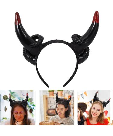 Cabilock Sheep Horns Headband Gothic Sheep Horn Hairbands Devil Horn Headband Animal Cartoon Show Headdress Photo Props for Fancy Dress Cosplay Costume - Buy Online on SooperMarket.com