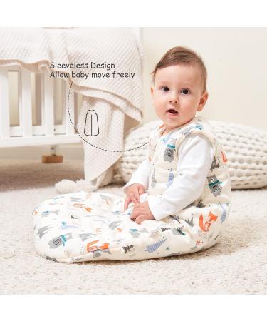 Looxii 3.5 TOG Baby Sleeping Bag in Beige | 100% Cotton Newborn Sleepsack for Boys and Girls 18-24 Months - Buy Online on SooperMarket.com