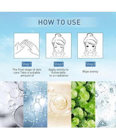 Hydrating Face Sunscreen Moisturizer SPF 50+ PA++++ | Birch Juice Sun Cream No White Cast All Skin Types - Buy Online on SooperMarket.com