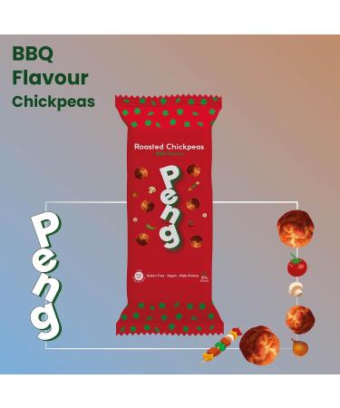 Peng Roasted Chickpeas Snack (6 x 30g) - BBQ Flavor | High Protein Plant-Based Crunchy Snack - Buy Online on SooperMarket.com
