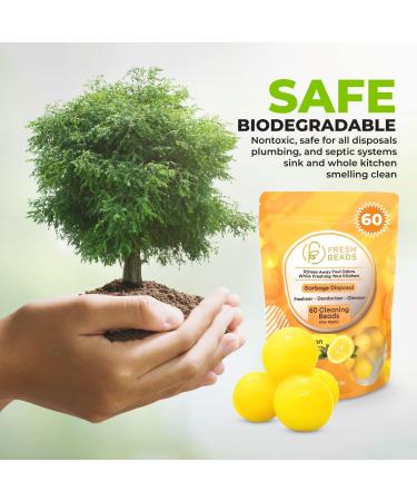 60-Count Lemon Sink Garbage Disposal & Drain Cleaner Pods - Freshener & Deodorizer for Odor Control - Buy Online on SooperMarket.com
