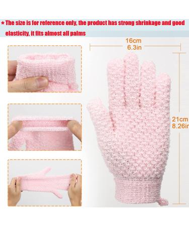 JASSINS African Net Long Bath Sponge & Exfoliating Gloves Set - Pink - Buy Online on SooperMarket.com