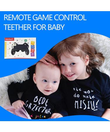 Remote Game Control Teething Toy for Babies 0-12 Months | Silicone Game Controller Teether for Gamer Parents | Baby's First Valentines Day Gift - Buy Online on SooperMarket.com