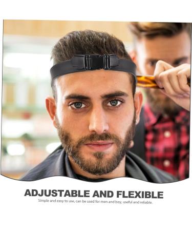 Silicone Hair Band & Cutting Guide Tool - Hair Trimming Template for Fade & Shaping | 56x4cm Black - Buy Online on SooperMarket.com