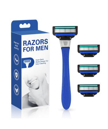 Razors for Men Include 1 Handle and 4 Cartridges 5 Premium Blades Disposable Razor with Guard Bar Men s Razors for Shaving