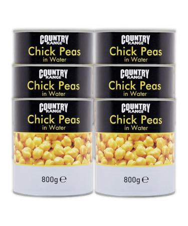 Country Range | Chick Peas in Water | 6x800g