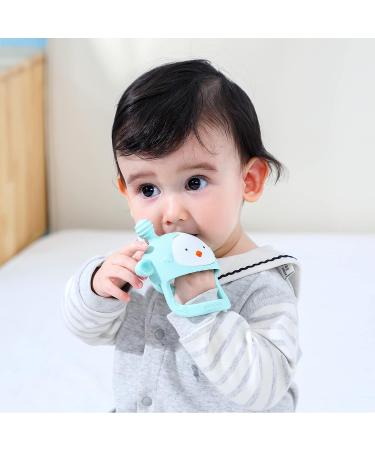 COZYPANDA Baby Teether - BPA Free Silicone Teething Toys for Babies 0-6 Months - Never Drop Teething Pacifier for Teething Relief (Green) - Buy Online on SooperMarket.com