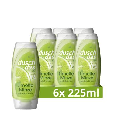 Duschda's shower gel lime mint shower bath with Fresh-Energy fragrance formula ensures a refreshing start in the day 6x 225 ml lime mint 225 ml (6 Pack)