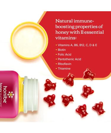Honibe Complete Adult Multivitamin Gummies | Honey-Based Vitamins Made in Canada | Chewable Gummy Multivitamins for Women or Men | Daily Essential Vitamins and Minerals | Vegetarian Vitamin Gummies | 70 gummies | - Buy Online on SooperMarket.com