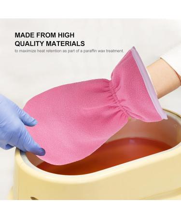 Lurrose 4pcs Paraffin Wax Gloves & Booties | Spa Hand & Foot Care Treatment - Pink - Buy Online on SooperMarket.com